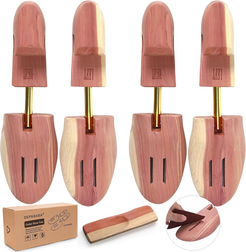 Cedar shoe trees for men - cedar,