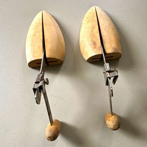 Pair wood shoe trees with - wood,